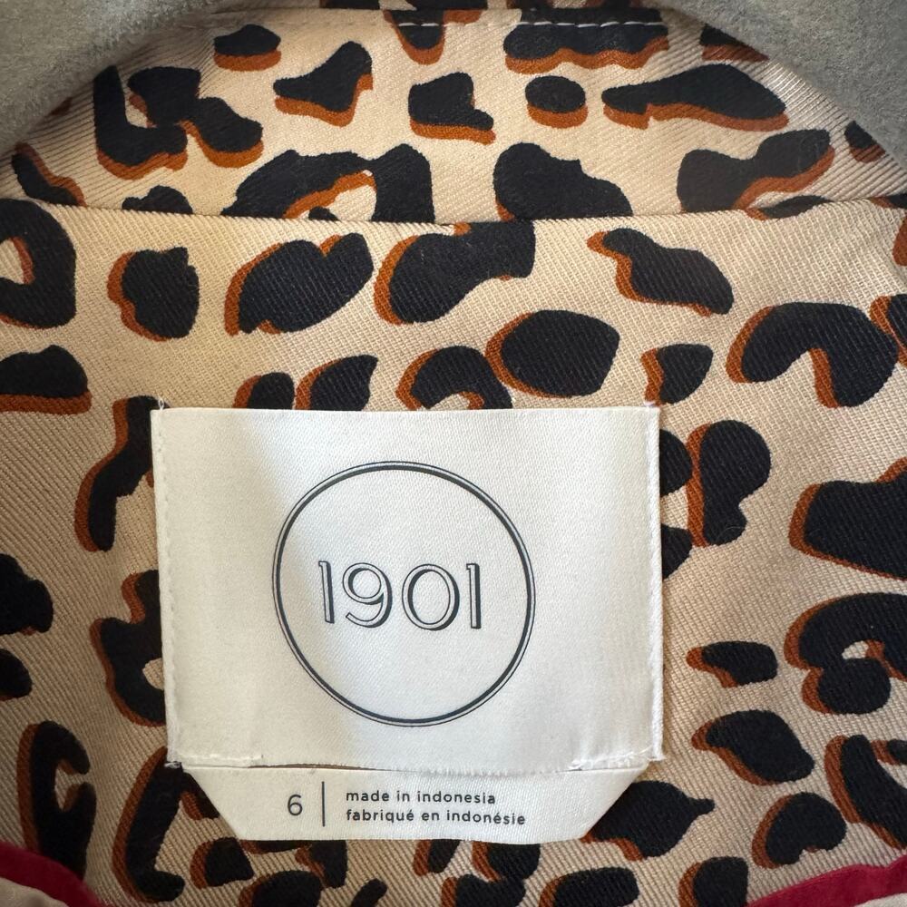 1901 Nordstrom Animal Print Blazer in "Beige Shadow Leopard" Size 6 - Picture 7 of 8